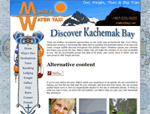 Tablet Screenshot of makoswatertaxi.com